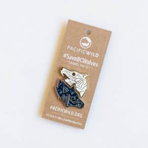 Locally Made Land / Sea Wolf Pin Set